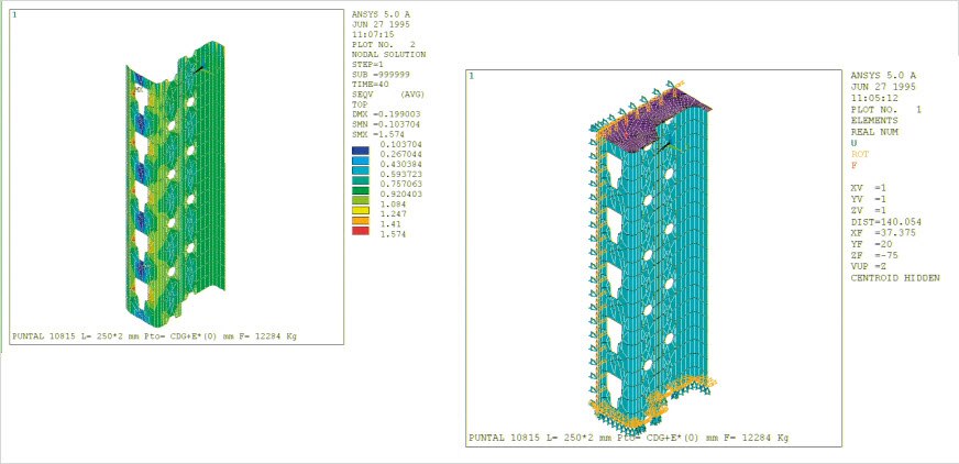 Diseño de un puntal mediante el software ANSYS