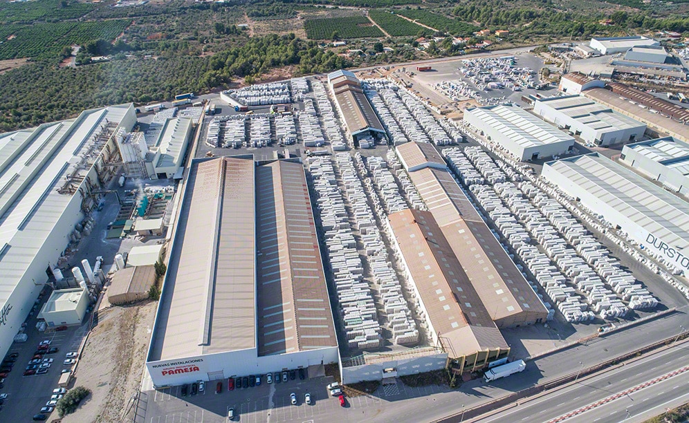 Depósito para las baldosas cerámicas de Grupo Pamesa en Castellón