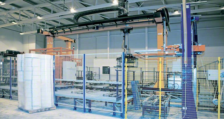 Imagen de un robot pórtico de tres ejes.