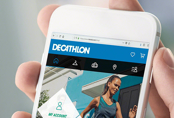 Estanterías para picking en el depósito de venta online de Decathlon