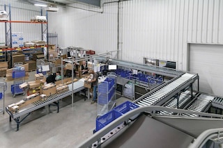 Roller conveyor systems can be installed in order fulfillment areas