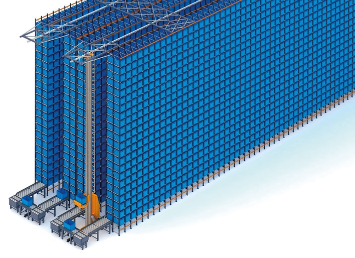 Depósito automático de cajas y racks selectivos de FIC
