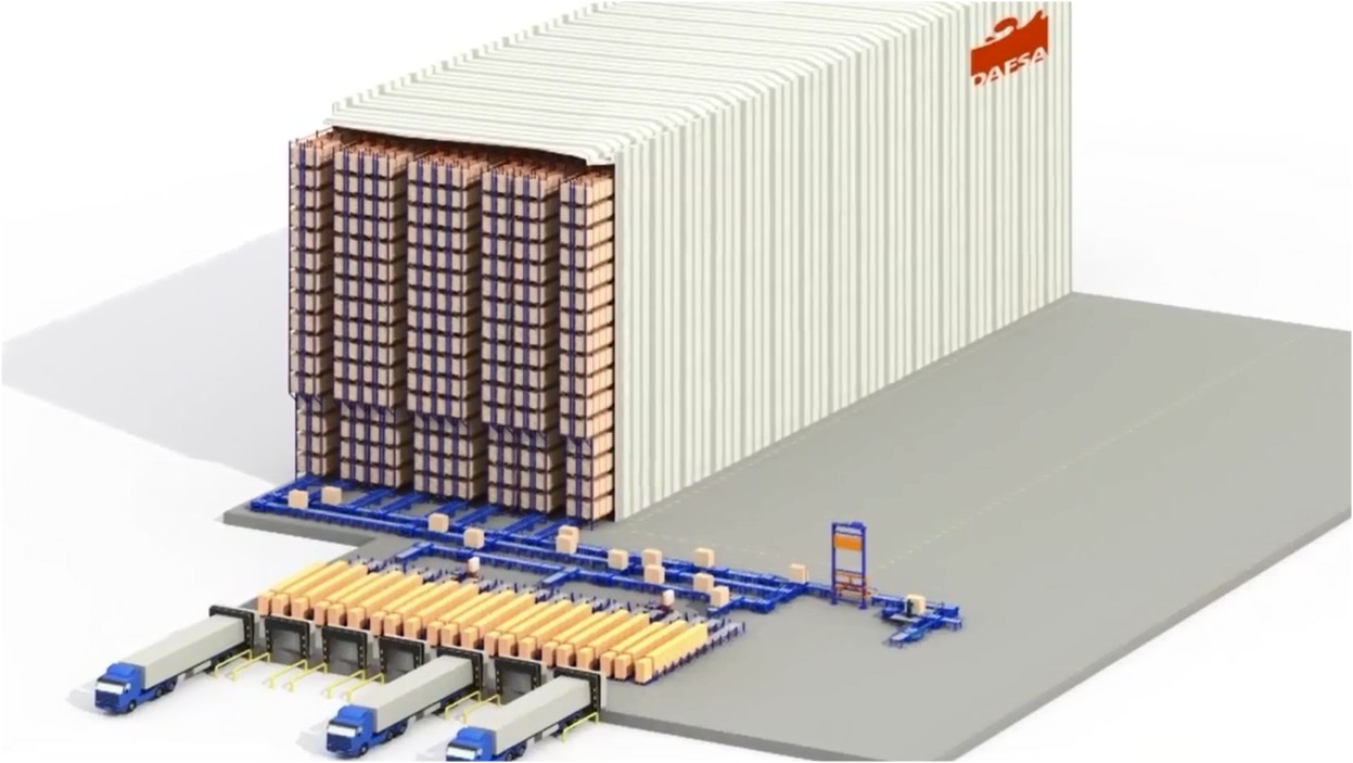 Mecalux construye un depósito autoportante automático preparado para el futuro Mecalux construye un depósito autoportante automático preparado para el futuro