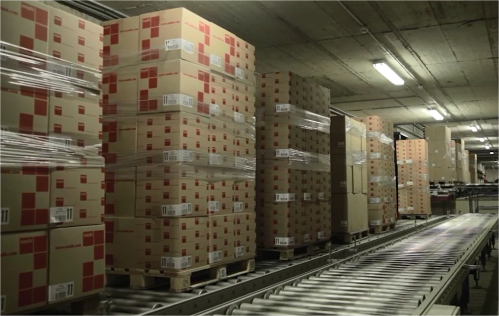 Flujos continuos de mercaderías con transportadores de pallets Flujos continuos de mercaderías con transportadores de pallets