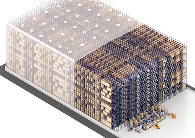 El Four Way Pallet Shuttle optimiza el espacio y aumenta la capacidad
