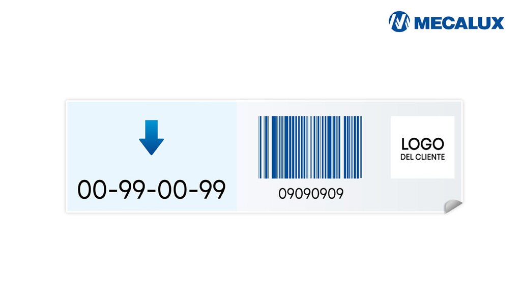 Las etiquetas de racks para pallets suelen colocarse en horizontal, sobre el larguero