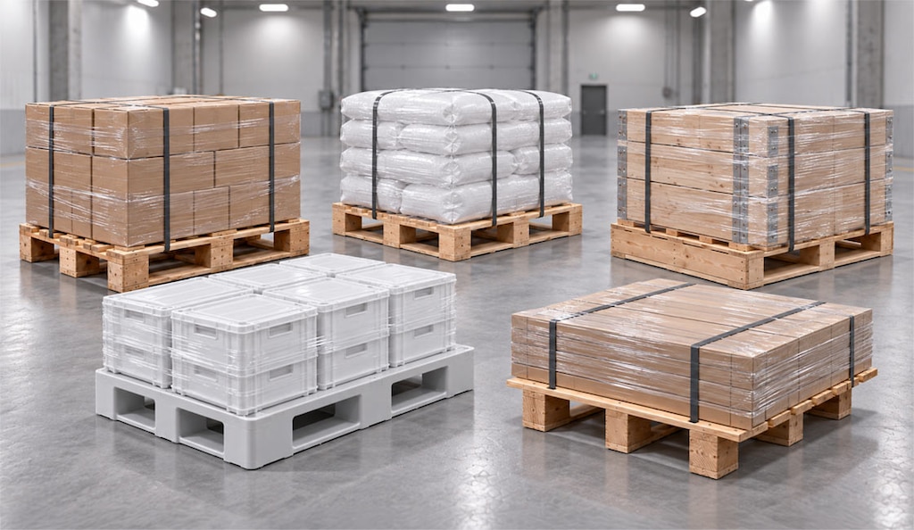 Los pallets también pueden clasificarse según su diseño constructivo