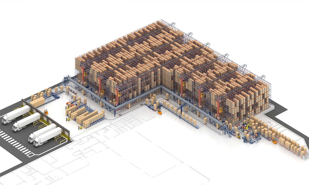 Nuevo depósito automático de PepsiCo Polska equipado con soluciones de Mecalux