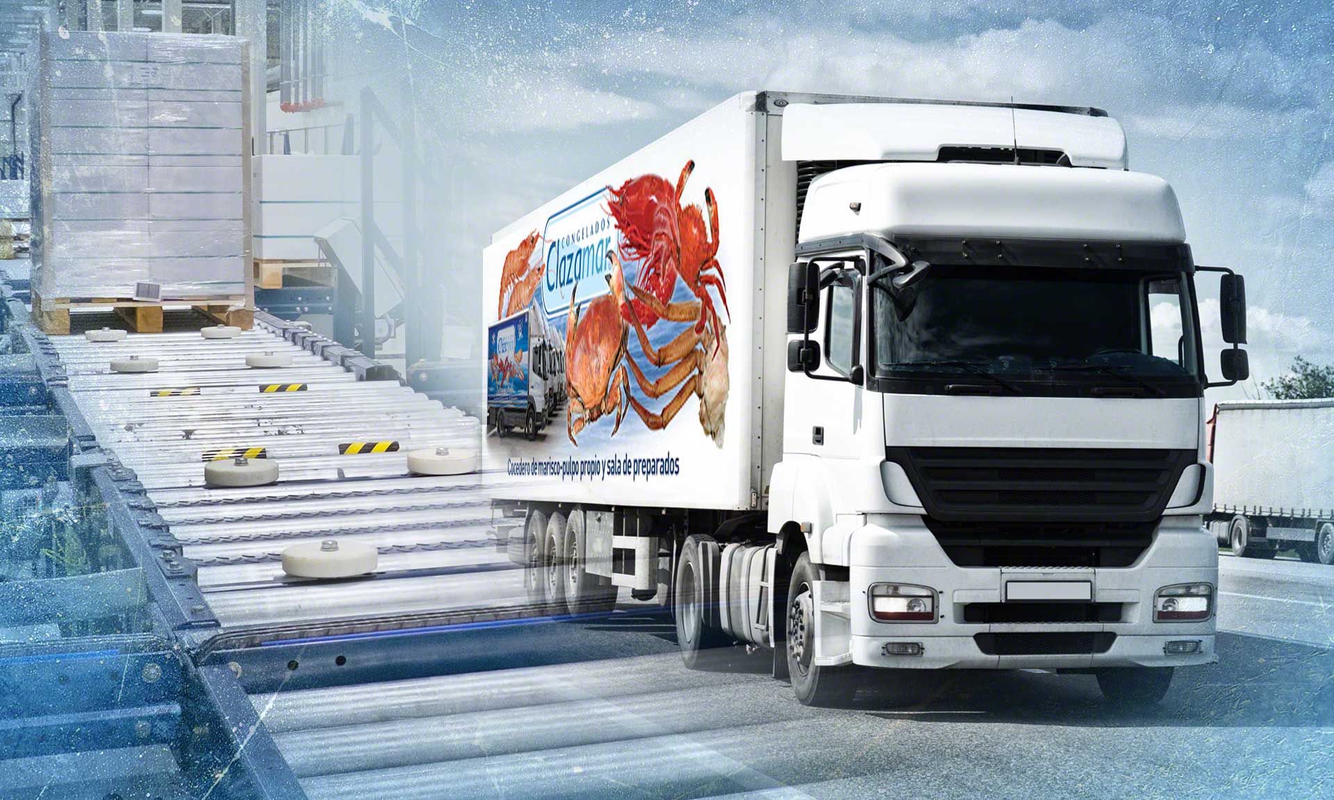 Clazamar: transporte automático en un entrepiso con productos congelados