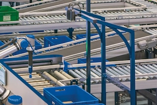 El software de visión del robot de picking identifica el producto a agarrar y calcula cómo hacerlo