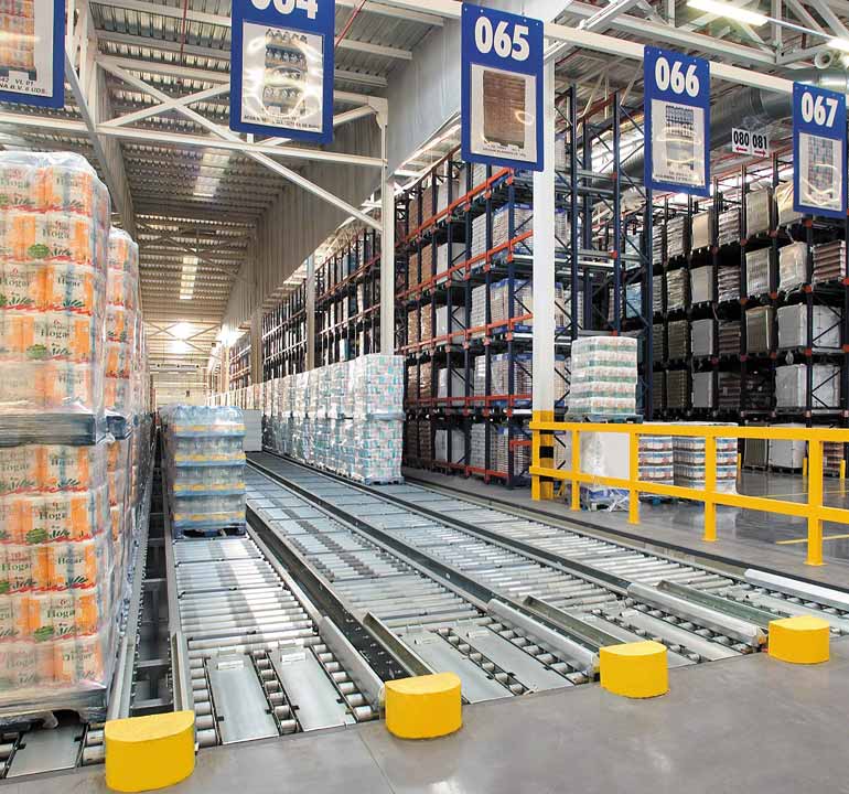 Almacén para centro de distribución de la alimentación