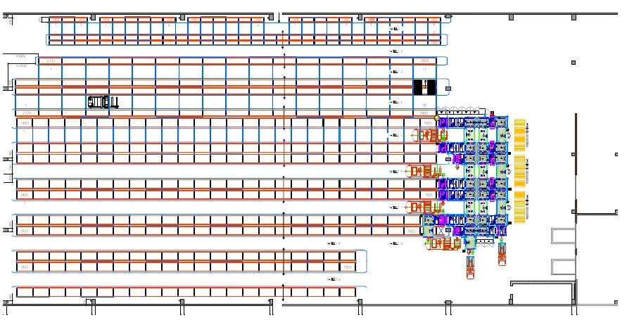 Plano del nuevo almacén de Hispanox