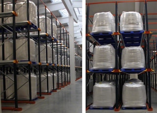 Südstärke almacena el almidón en racks penetrables ‘drive-in’ de Mecalux